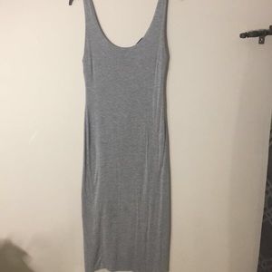 Light grey midi dress